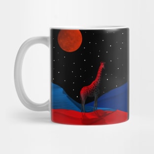 Giraffe at night Mug